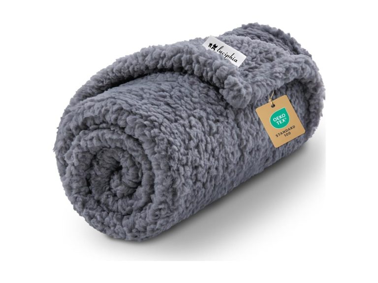 Luciphia Fleece and Sherpa Blanket